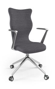 Krzesło biurowe dopasowane do wzrostu 180+ cm, model Kuma kolor czarny obrotowe