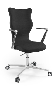 Krzesło biurowe dopasowane do wzrostu 180+ cm, model Kylie kolor czarny obrotowe