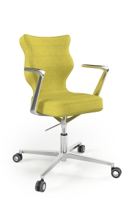 Krzesło biurowe dopasowane do wzrostu 159-188 cm, model Kylie Plus kolor oliwkowy obrotowe
