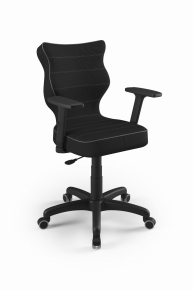 ILOŚĆ SZTUK OGRANICZONA! Krzesło biurowe dopasowane do wzrostu 159-188 cm, model Uni kolor czarny obrotowe