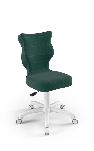 Krzesło do biurka dla dziecka dopasowane do wzrostu 119-142 cm, model Petit kolor zielony obrotowe