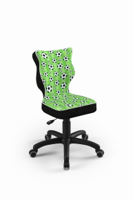 Krzesło do biurka dla chłopca dopasowane do wzrostu 133-159 cm, model Petit motyw piłki obrotowe