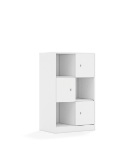 Regał Blox Base 70 3PP 3F1 706x466x1165 korpus biały/3x front biały