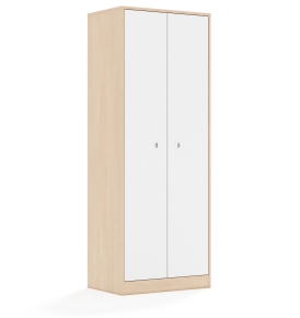 Szafa Blox Base 70 5P 2F5 706x466x1869 korpus brzoza/2x front biały