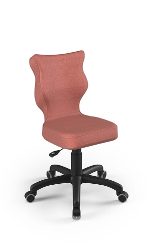 Krzesło do biurka dla dziewczynki dopasowane do wzrostu 119-142 cm, model Petit kolor różowy obrotowe
